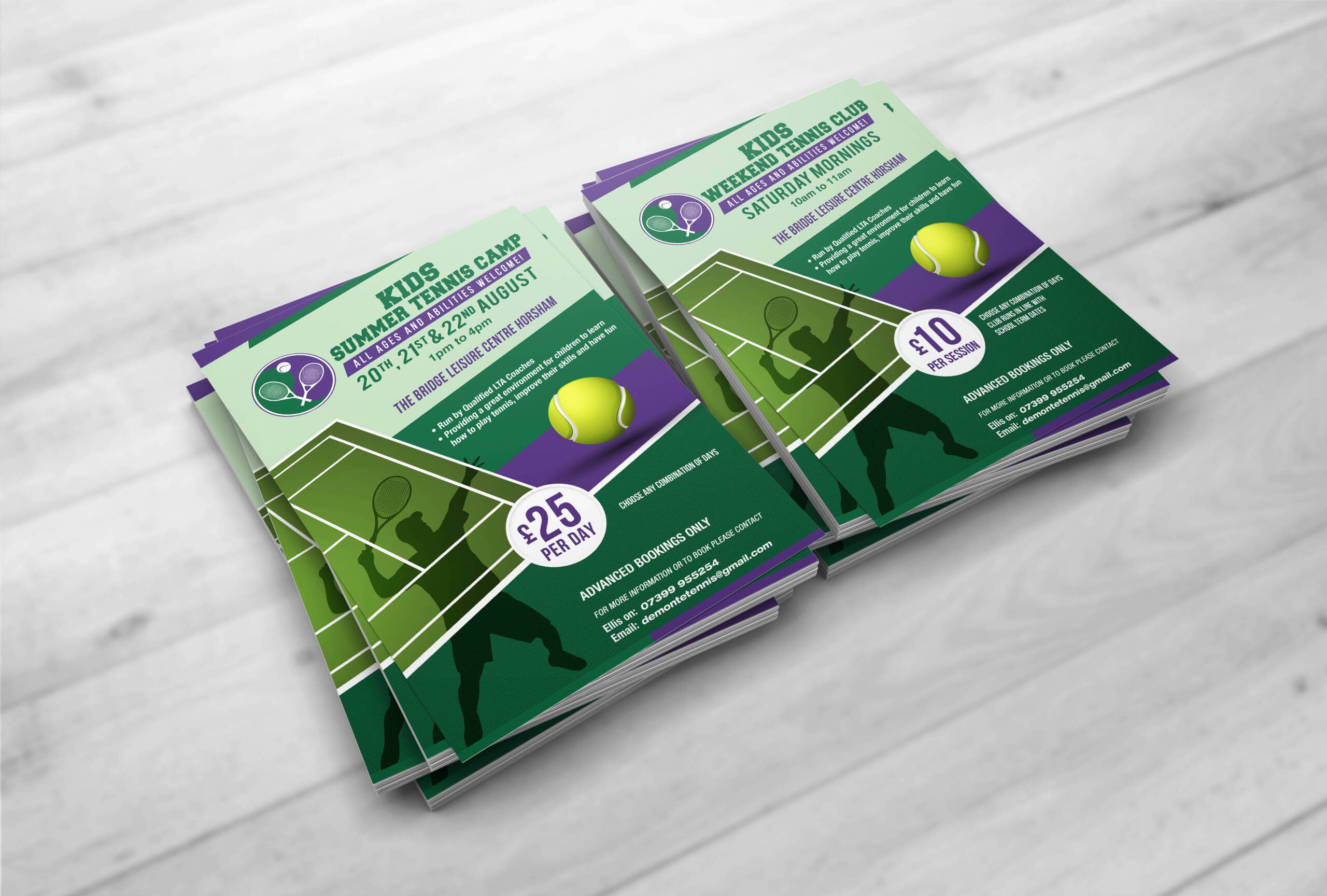 Summer Tennis Camp Flyer